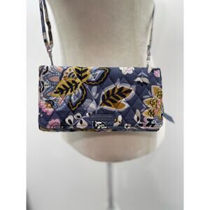 Vera Bradley Lighten Up RFID All in One Crossbody Charmont Meadow Floral Quilted
